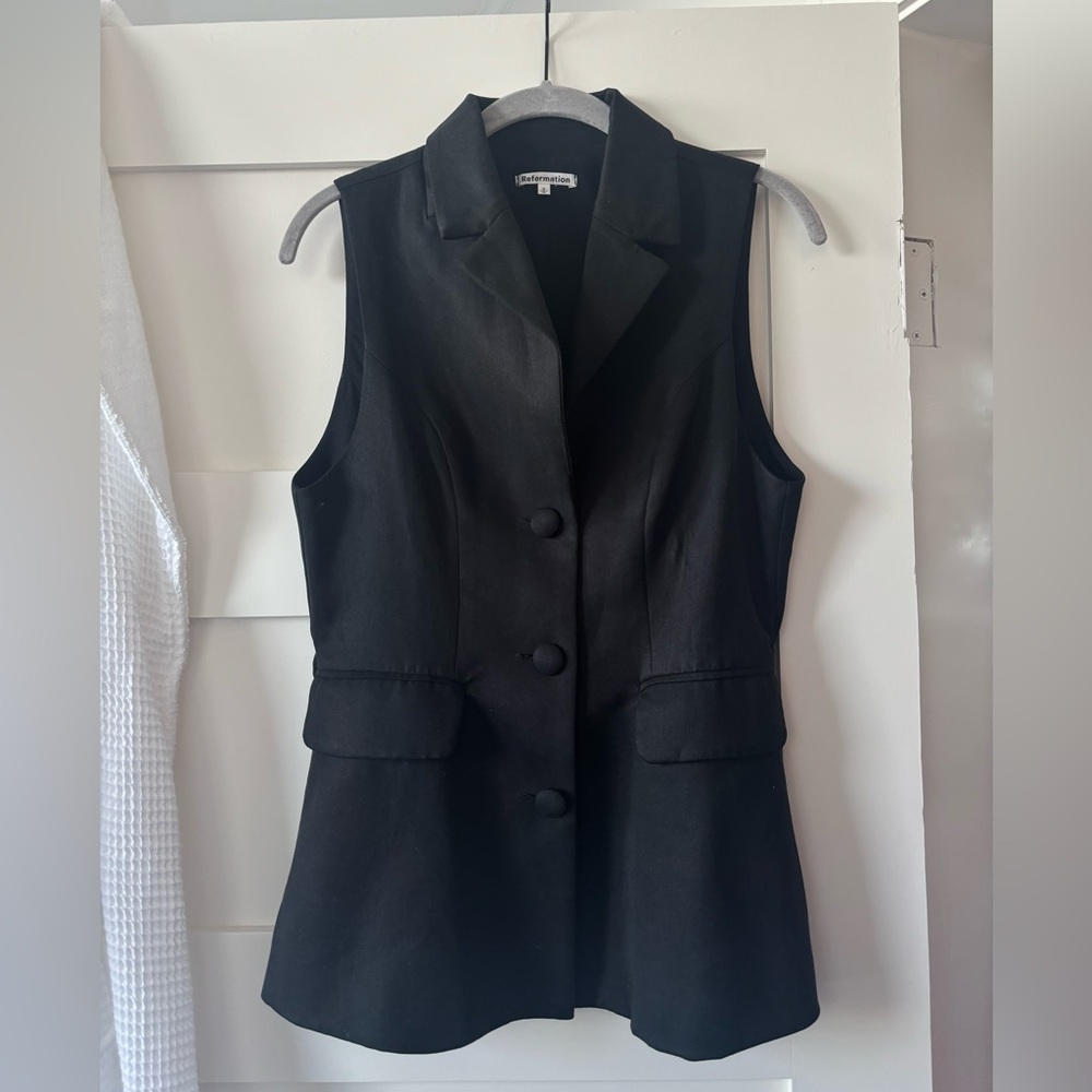 Reformation Black Vest
